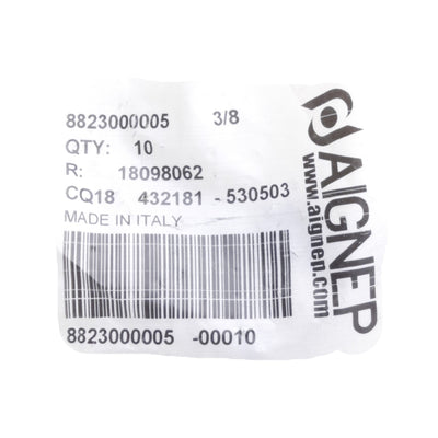 New Lot of 10 AIGNEP 88230-06 Union Tee, ø3/8in Push To Connect, 290PSI