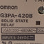 Used Omron G3PA-420B-VD-2 Solid State Relay, 200-480VAC 20A Load, 5-24VDC Input
