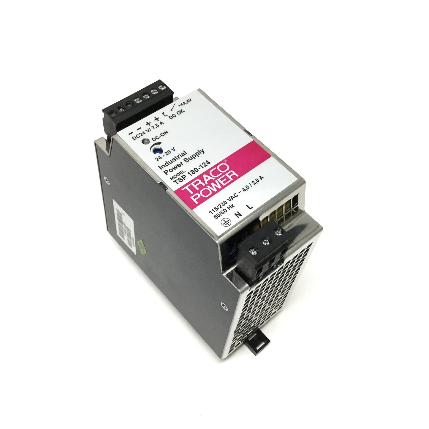 Used Traco Power TXL 025-24S Power Supply, 100-240VAC Input, 24VDC Output, 25W