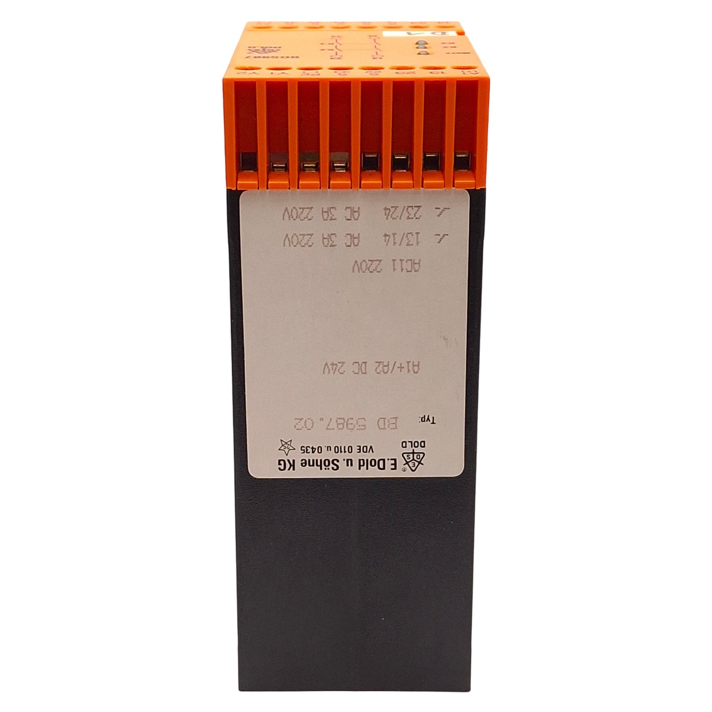 Used Dold BD 5987.02 DC24V Emergency Stop Module, 2NO 220VAC Contacts, 24VDC Control