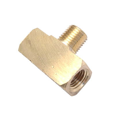 New Lot of 8 Midland 28282 Brass Branch Tee, 1/4in NPTF Male to Female, 1200 PSI Max