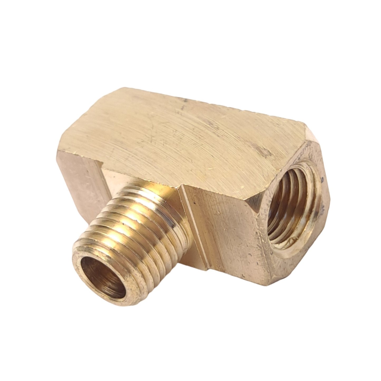 New Lot of 8 Midland 28282 Brass Branch Tee, 1/4in NPTF Male to Female, 1200 PSI Max