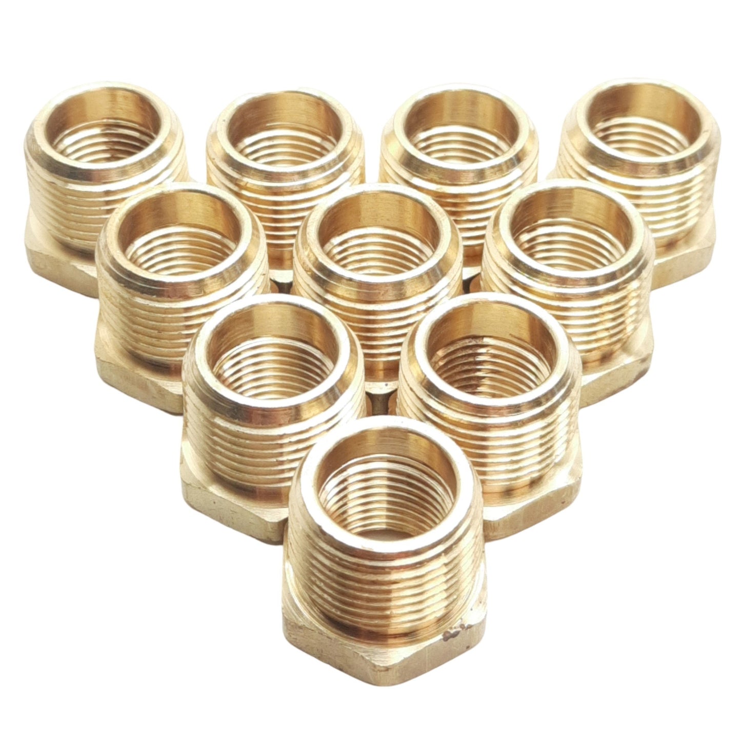 New Lot of 10 Midland 28111 Hex Bushing 3/4in Male NPTF, 1/2in Female NPTF, 1200PSI