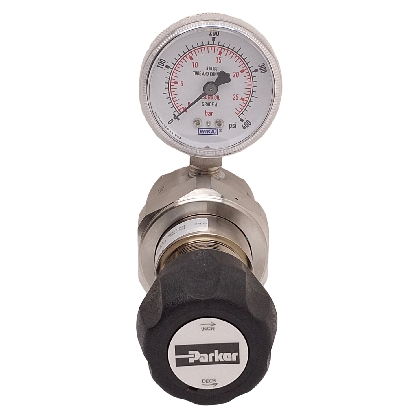 New Parker IR4004SK4PB44B Pressure Regulator, 10-250PSIG Set, 4000PSIG Inlet, NPT1/4