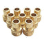 New Lot of 9 Dixon 500QCM Quick Connector Brass Plug, 3/4in Male GHT, 150PSI