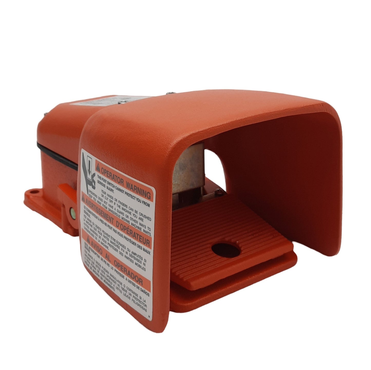 Used Linemaster 571-DWH Full Shield Foot Switch, SPDT, 3/4in NPT, 20A 250VAC Contact