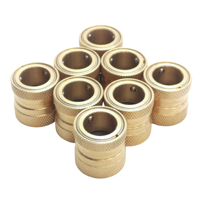 New Lot of 8 Dixon 500QCF Quick Connect Brass Coupler, 3/4in Female GHT, 150PSI