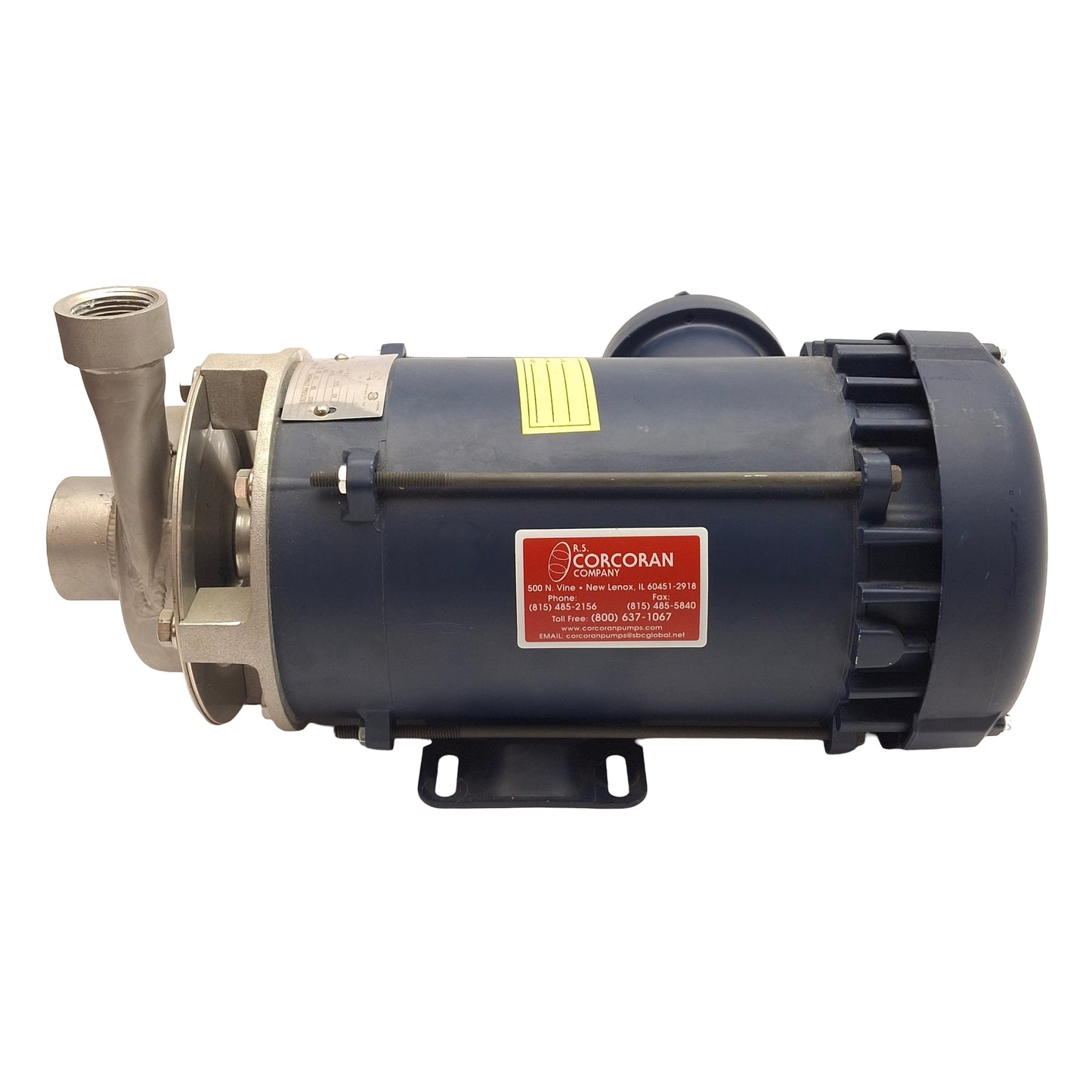 Used RS Corcoran 2000D Centrifugal Pump, 1HP, 100GPM, 115/208-230VAC, 1-1/2" & 1" NPT