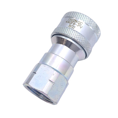 New Dixon 4AGF6-PV Agricultural Poppet Valve Coupler, ø1/2in, 3/4in NPTF, 4000 PSI