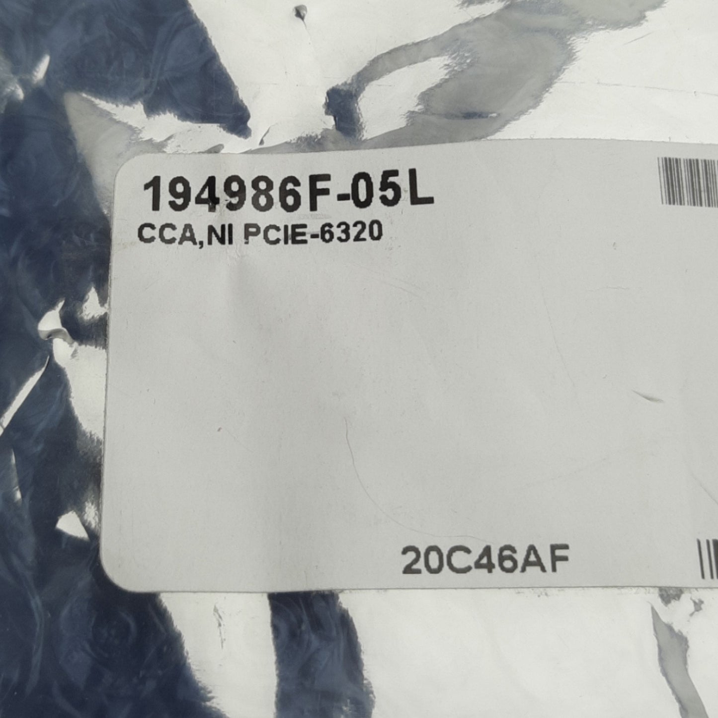 Used National Instruments 194986F-05L NI PCIe-6320 I/O DAQ Card, 2-Ports