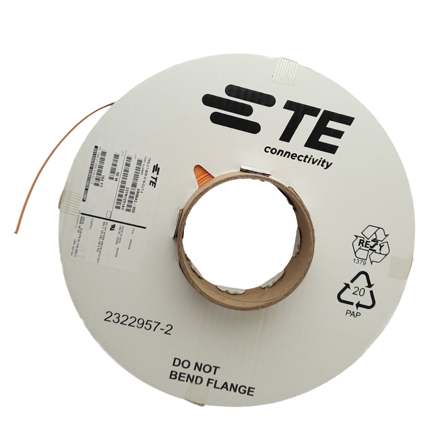 New TE Connectivity TMS-CT-50M-3/16-OUT-3 Shrink Tubing, 3:1, 3/16in ID, 50m Length