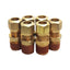 New Lot of 6 Midland 38082 Brass Adapter, ø1/2in Tube OD, 1/2in Male NPTF, 150PSI