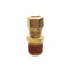 New Lot of 6 Midland 38082 Brass Adapter, ø1/2in Tube OD, 1/2in Male NPTF, 150PSI