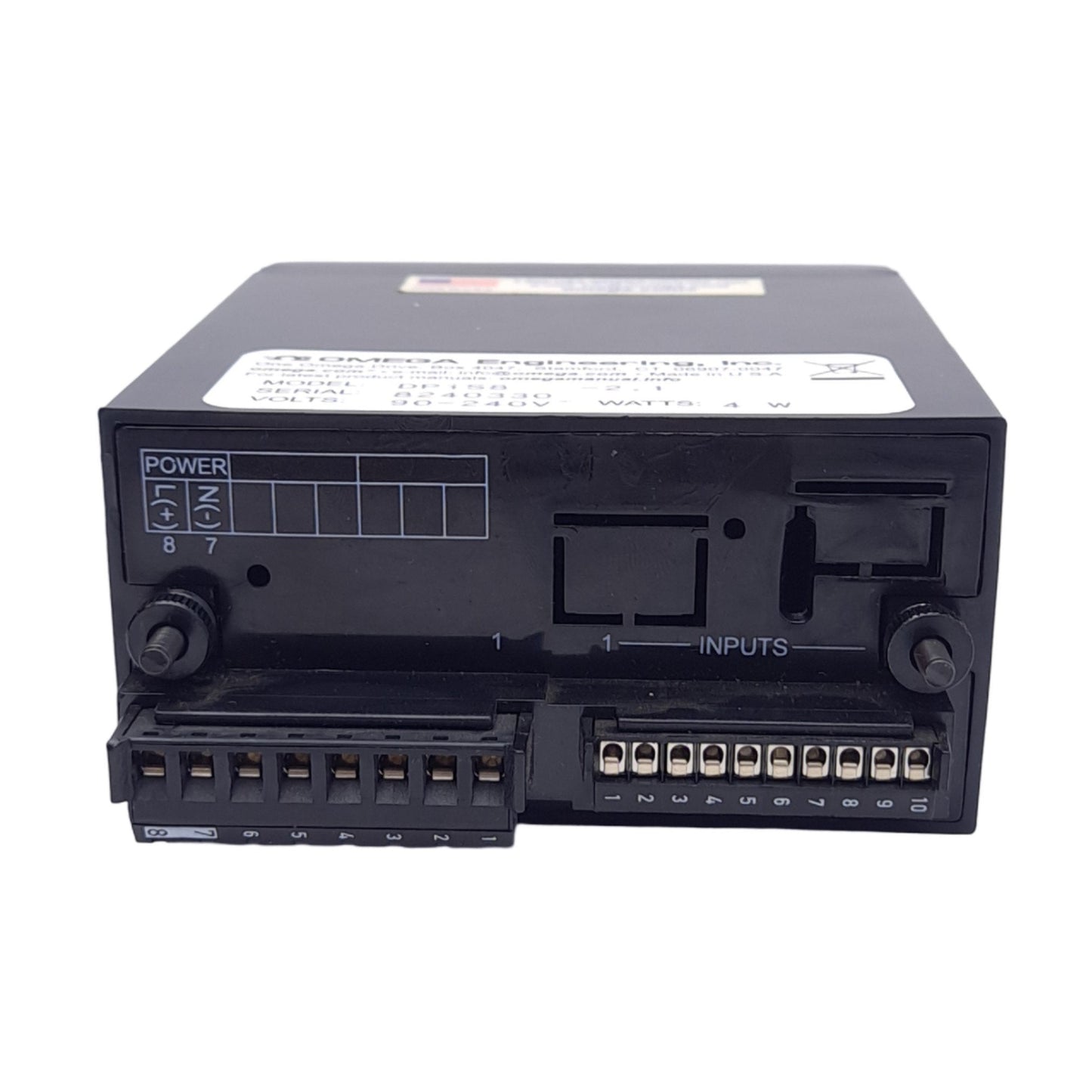 New OMEGA DPiS8 Digital Panel Meter, 0-10V 0-20mA Input, 1/8 DIN, 90-240VAC, 4W