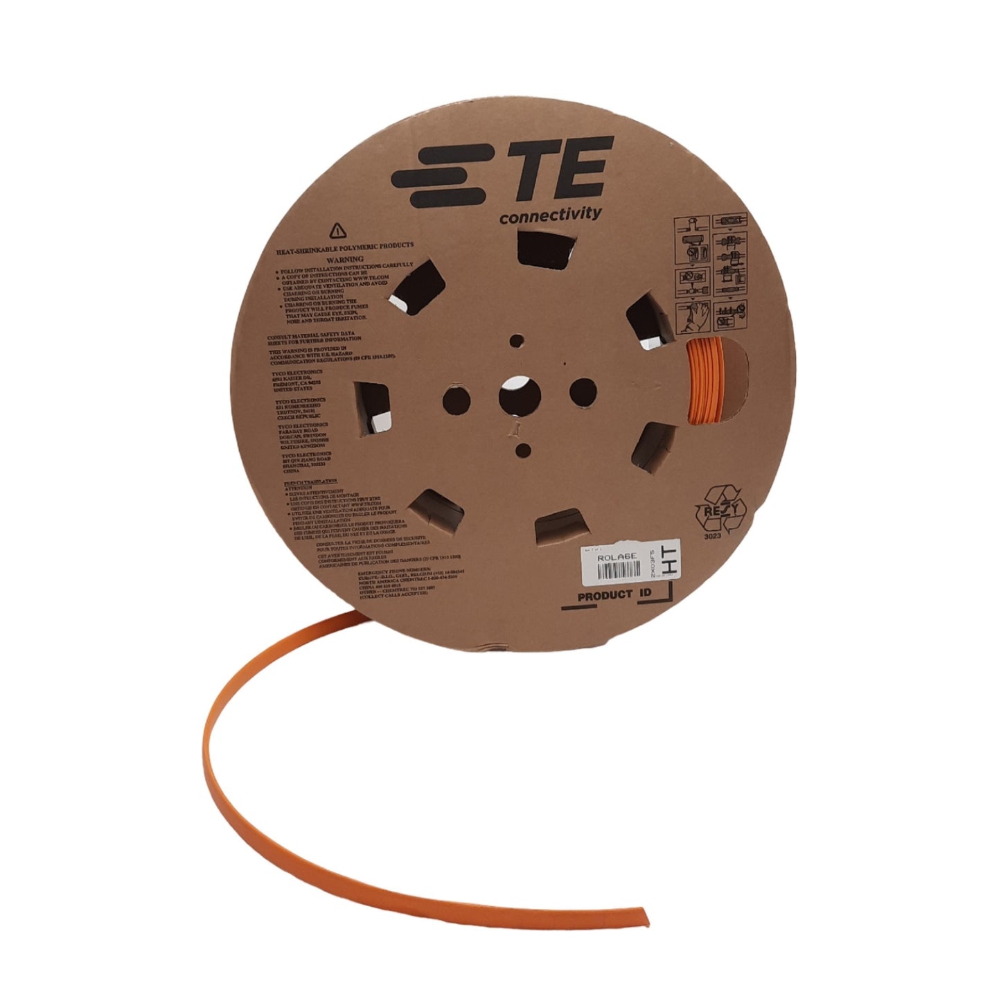 New TE Connectivity ES13374001 Heat Shrink Tubing, 10mm to 3mm Recovered, 60m