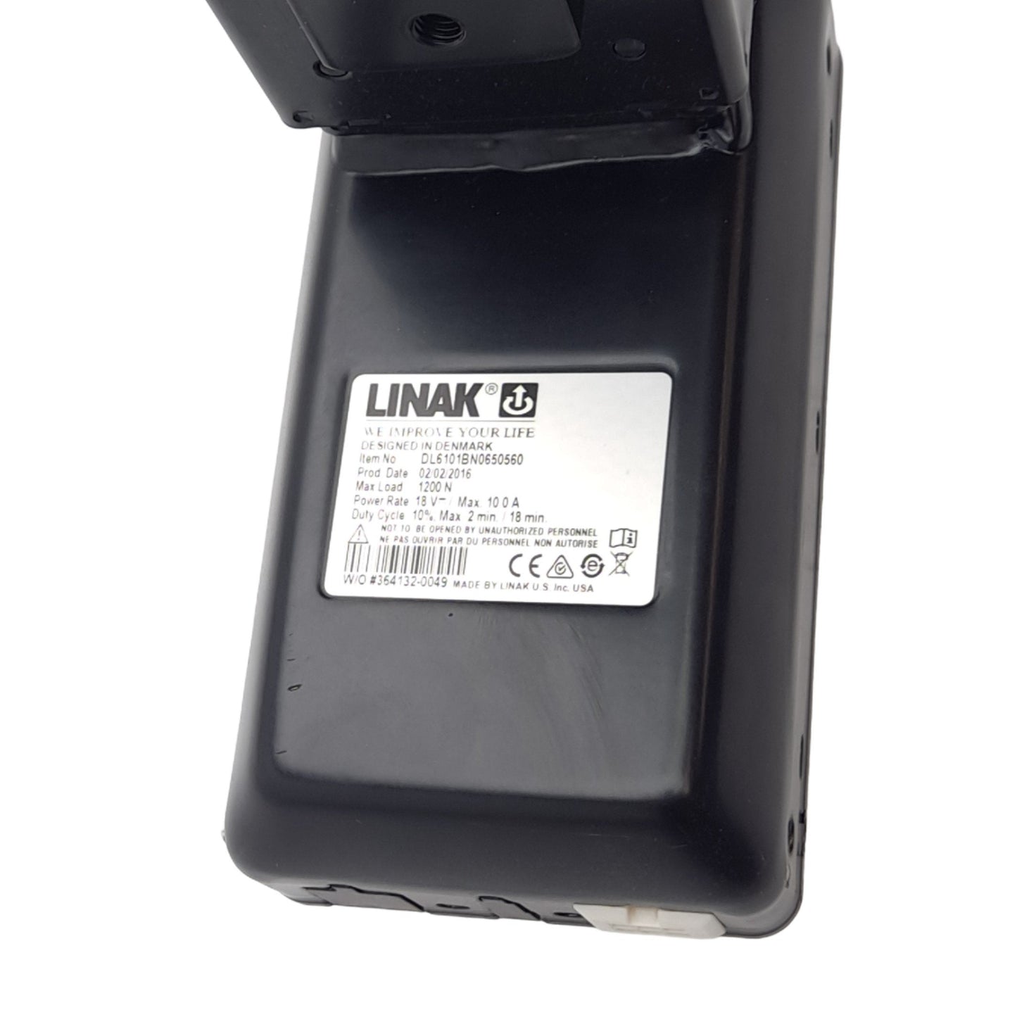 New Linak DL6101BN0650560 3-Stage Lifting Column, 1200N Max, 650mm Stroke, 18V 10A