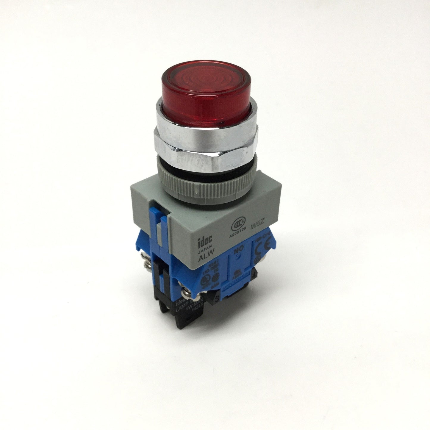 Used Idec ALW29920D-R-24V Illuminated Momentary Pushbutton, 2NO, Red LED, 24VAC/DC