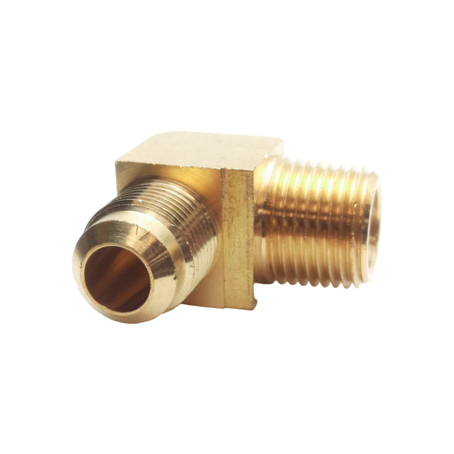 New Lot of 5 Midland 10300B Barstock Elbow 90°, 1/2in Male SAE 45°, 1/2in Male NPTF