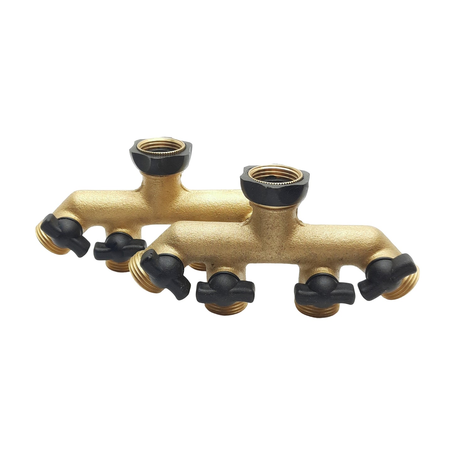 New Lot of 2 Dixon 500GH4VBK Valve Manifold, 3/4in Male GH, 3/4in Female GH, 100psi