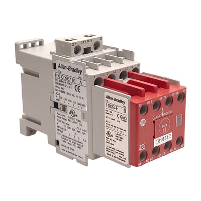 Used Allen Bradley 100S-C09EJ32C Guardmaster Safety Contactor, 3NO+2NC, 9A 600VAC