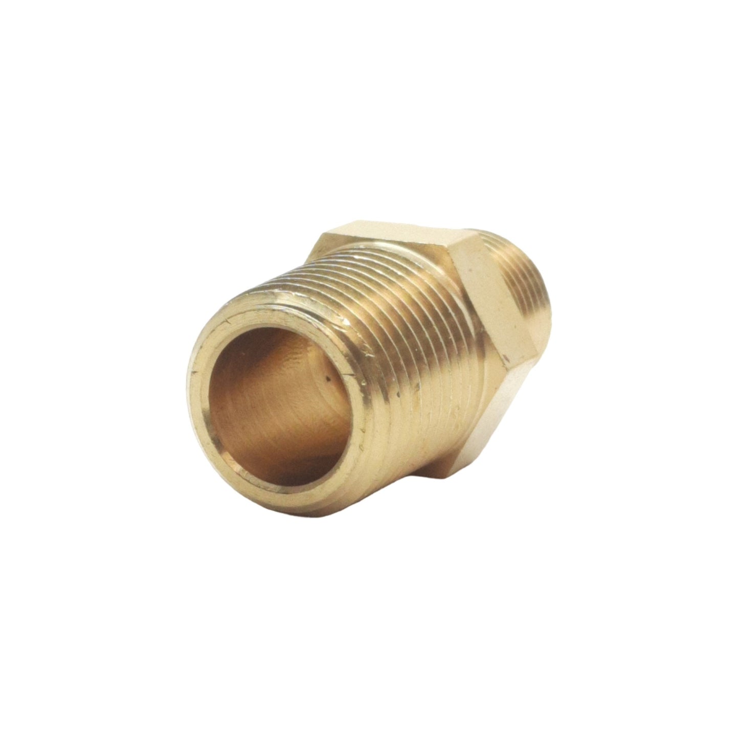 New Lot of 17 Midland 28224 Hex Fitting, 1/2in Male NPTF, 3/8in Male NPTF, 1200psi