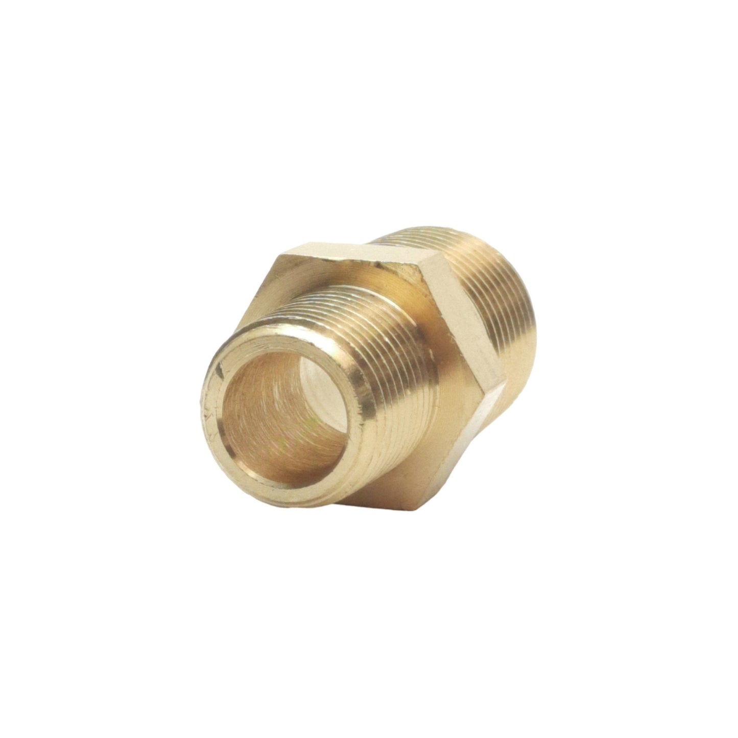 New Lot of 17 Midland 28224 Hex Fitting, 1/2in Male NPTF, 3/8in Male NPTF, 1200psi