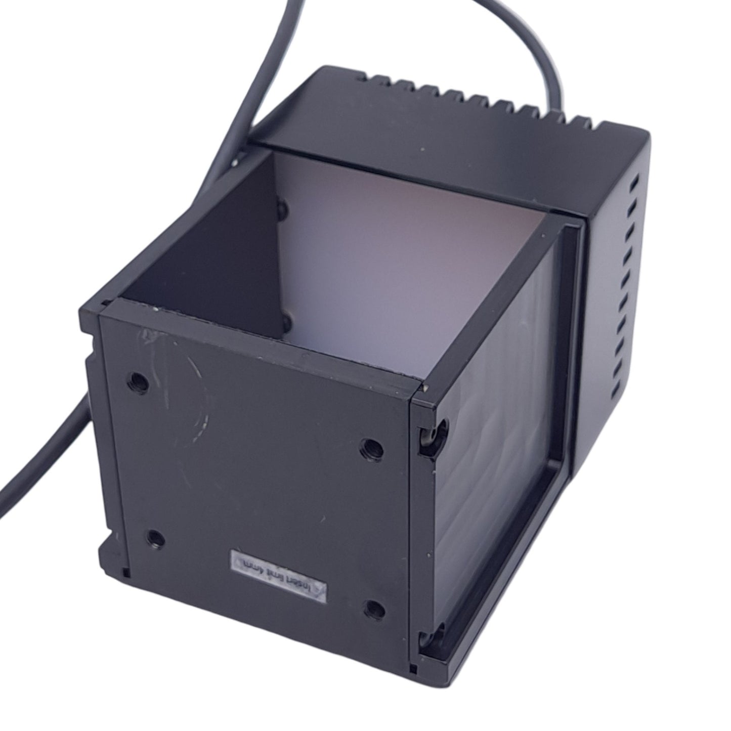 Used Omron QCO-052050-66 Coaxial Red Light, 24V 7.2W, M12 4-P Male, 91.5x66.7x56.5mm