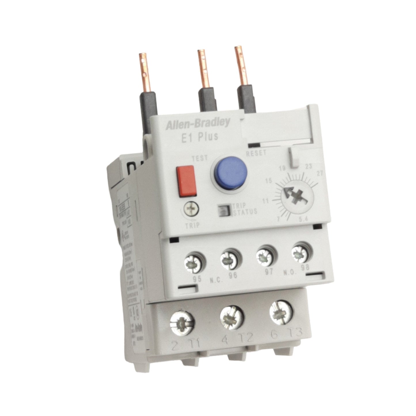 Used Allen Bradley 193-EEEB Overload Relay 5.4A to 27A, 690VAC 3-Phase, 1NO & 1NC