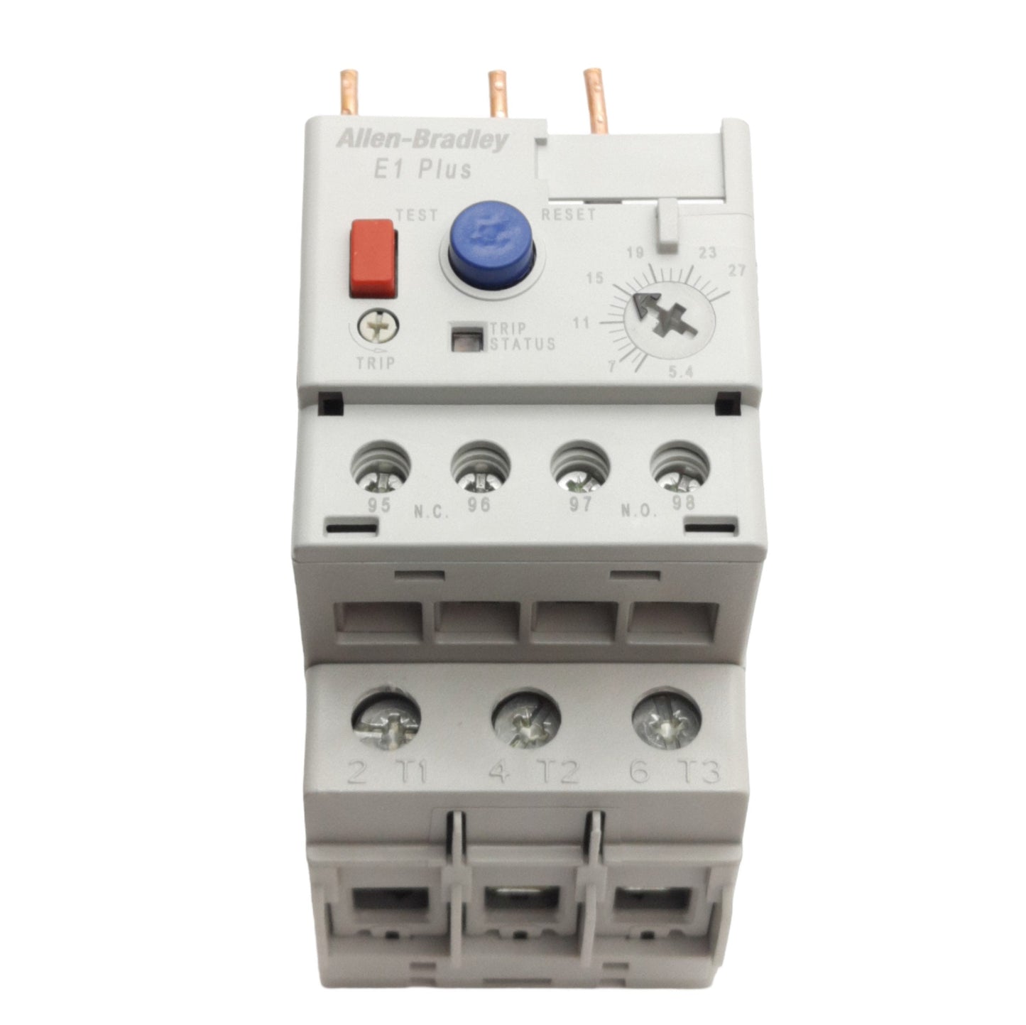 Used Allen Bradley 193-EEEB Overload Relay 5.4A to 27A, 690VAC 3-Phase, 1NO & 1NC