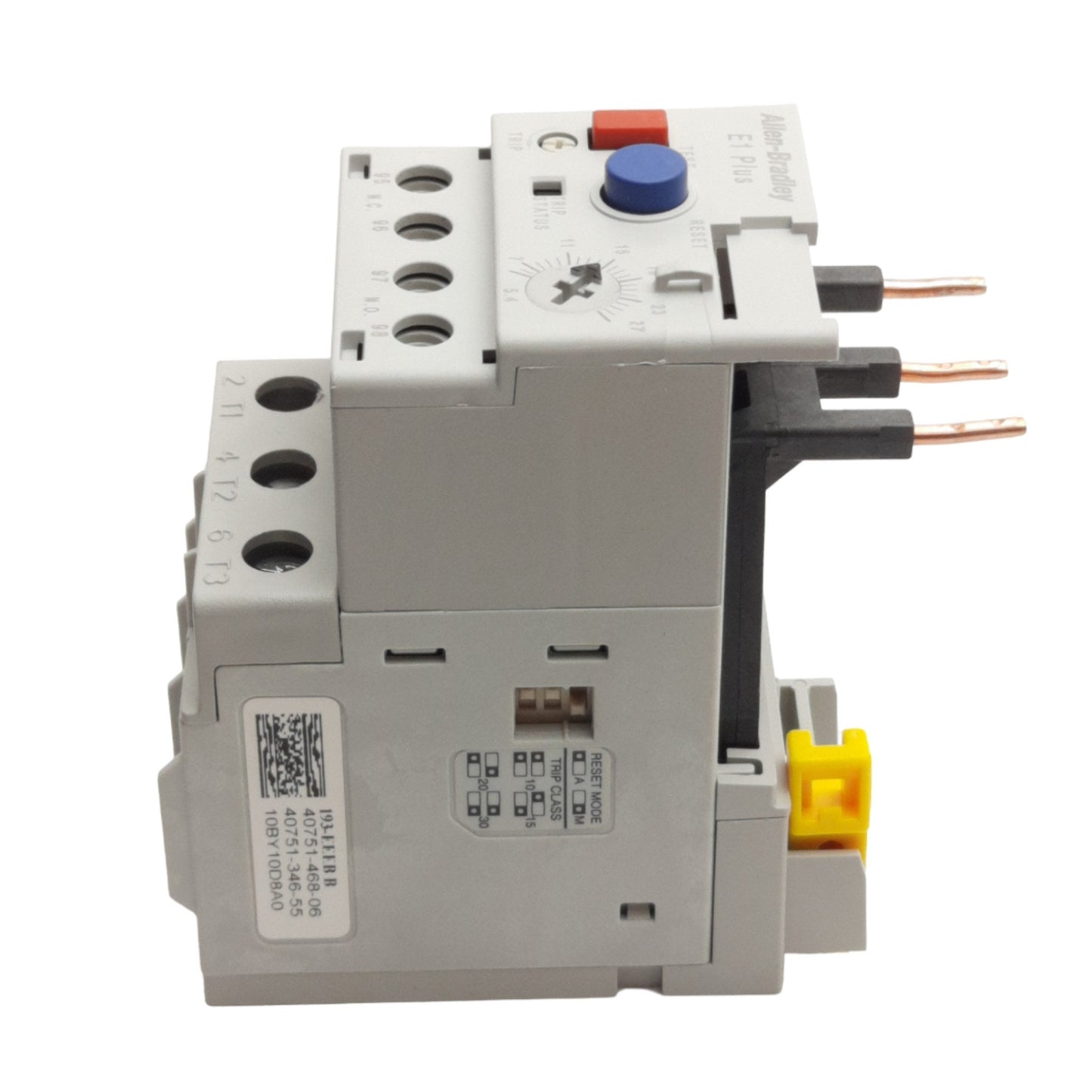 Used Allen Bradley 193-EEEB Overload Relay 5.4A to 27A, 690VAC 3-Phase, 1NO & 1NC