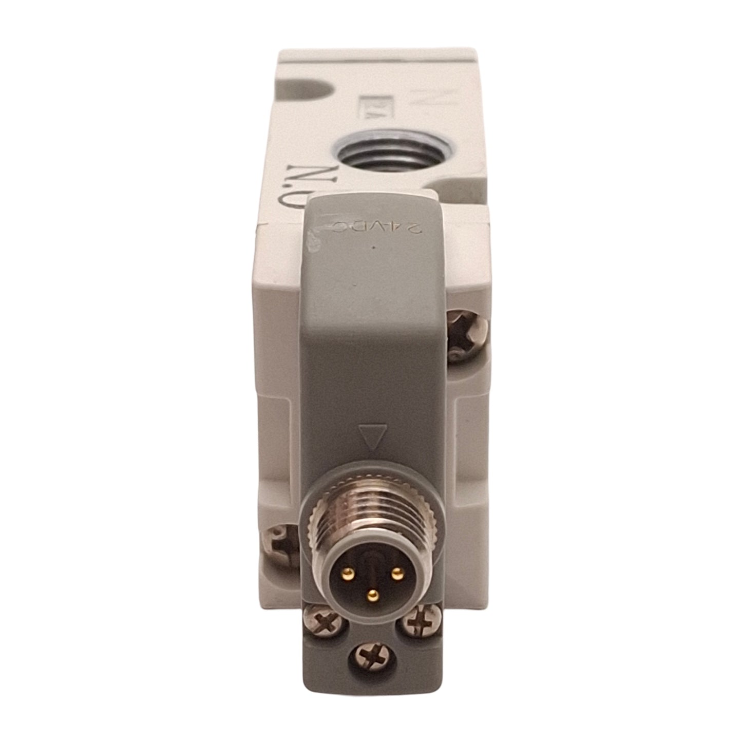 Used SMC SYJ722-5WO-01N-F Solenoid Valve, 0.15-0.7MPa, 1/8NPT, M8 3-Pin, 24VDC Coil