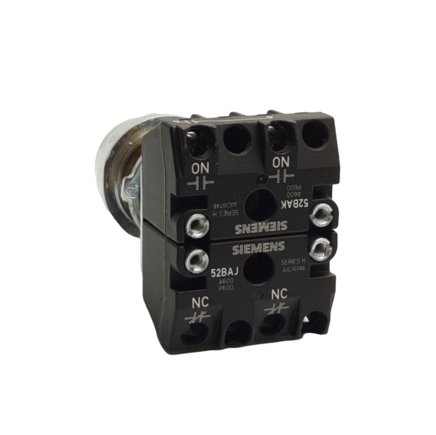 Used Siemens 51PA8A1 Pushbutton, Type 7 & 9, 3/4in NPSM, 1NO/1NC, 200V 0.5A Max