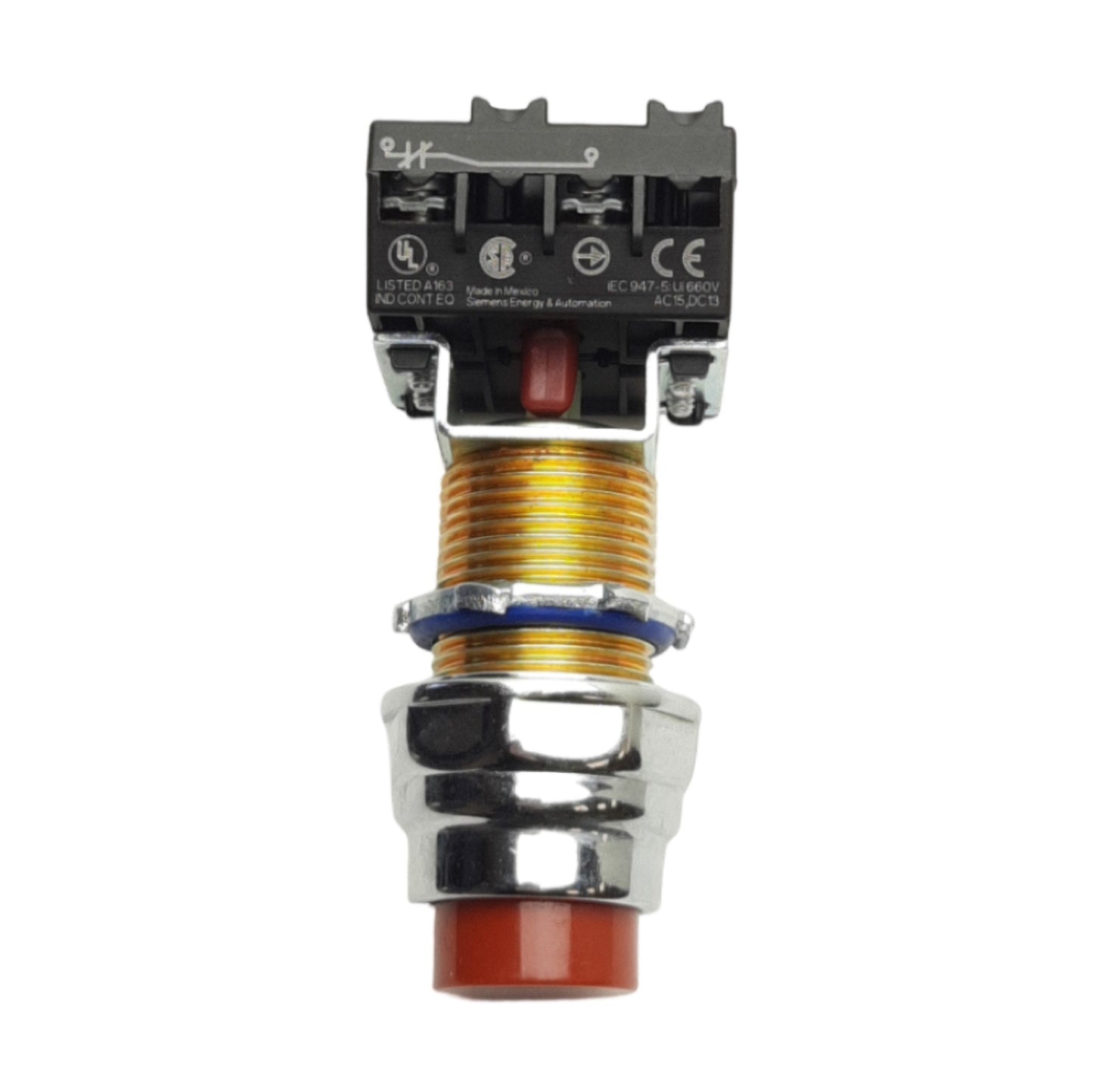 Used Siemens 51PA8B2 Pushbutton, Type 7 & 9, 3/4in NPSM, 1NO/1NC, 200V 0.5A Max