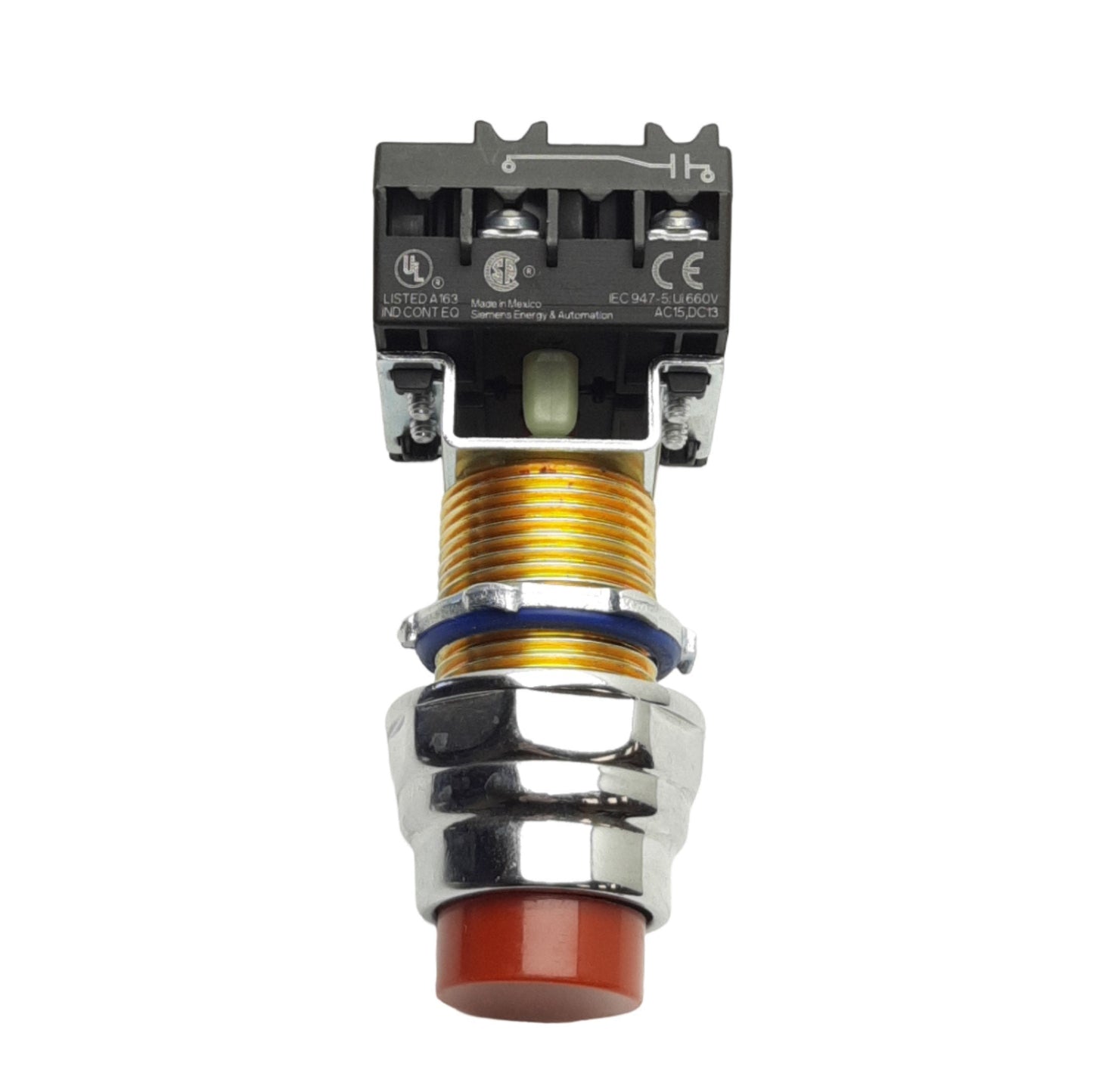 Used Siemens 51PA8B2 Pushbutton, Type 7 & 9, 3/4in NPSM, 1NO/1NC, 200V 0.5A Max