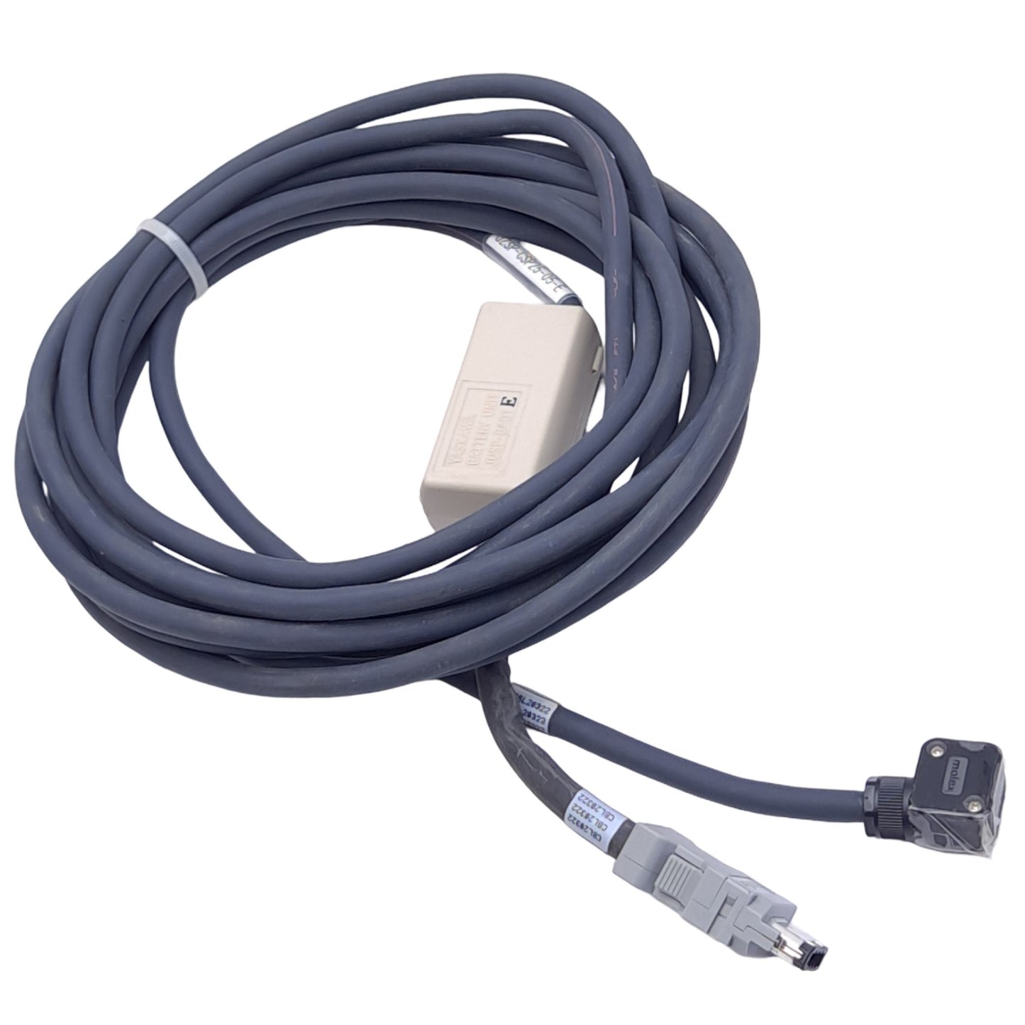 New Yaskawa JZSP-CSP25-05-E Absolute Encoder Cable w/ Battery Case, for Sigma 5, 5m