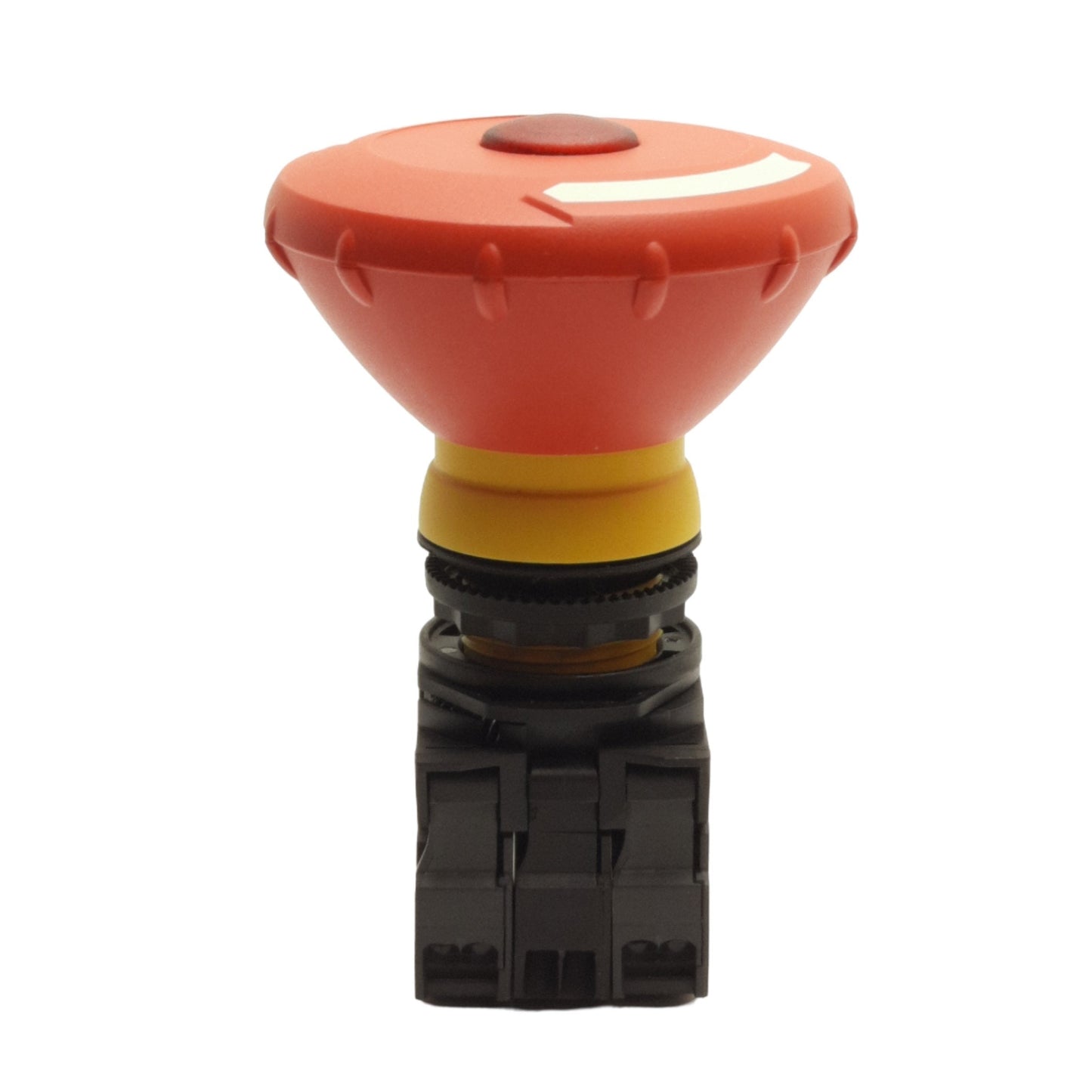 Used Allen Bradley 800FP-LMT64 Twist/Release E-Stop Pushbutton, 22mm, 2-NC, 300V/10A