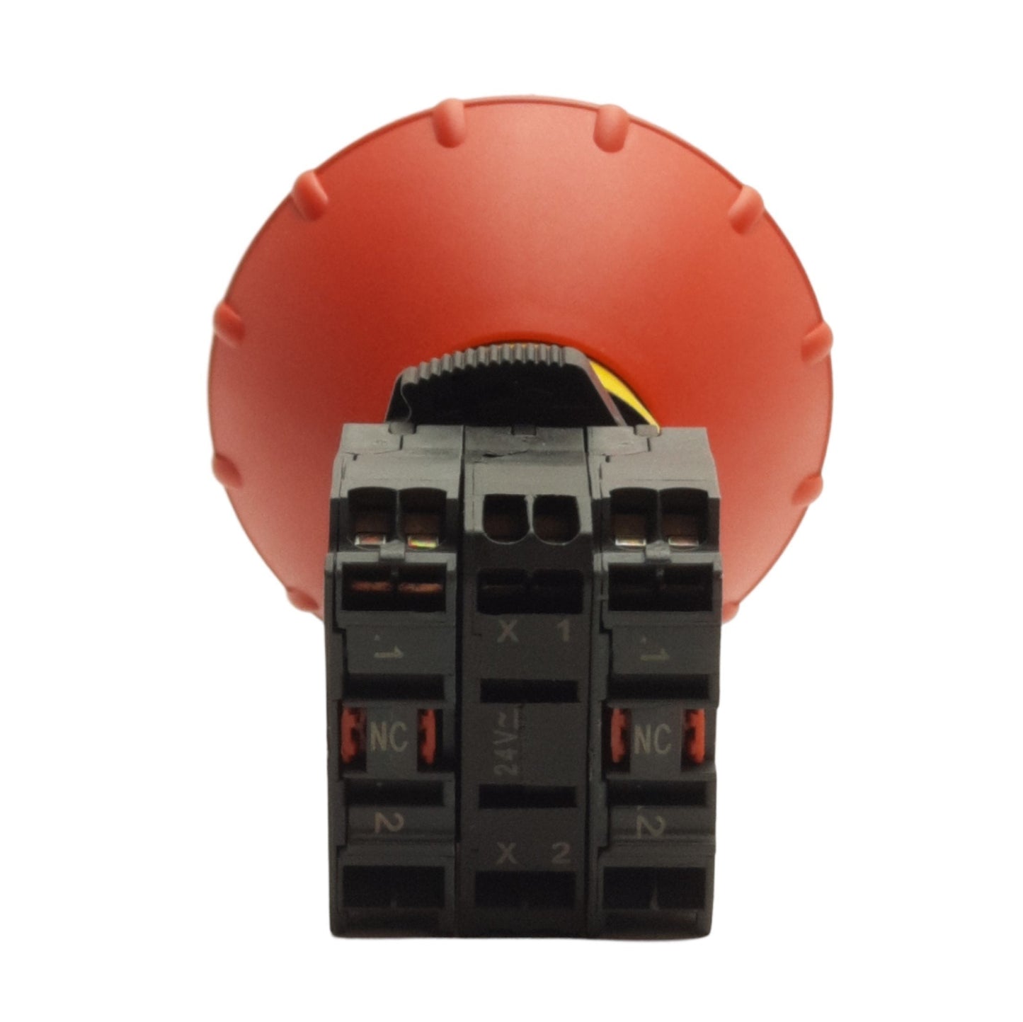 Used Allen Bradley 800FP-LMT64 Twist/Release E-Stop Pushbutton, 22mm, 2-NC, 300V/10A