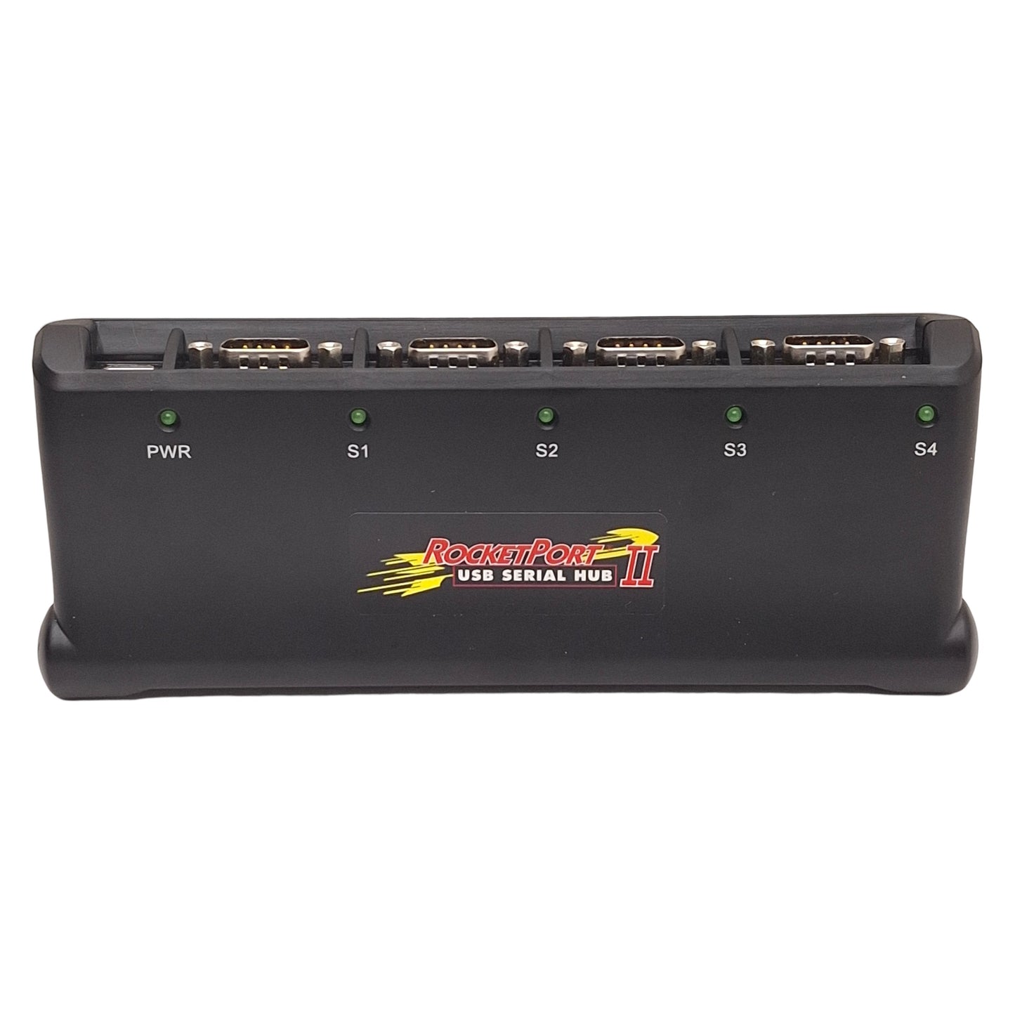 Used Comtrol 3000222 RocketPort II USB Serial Hub, 4-Port, USB-B to DB9 RS-232