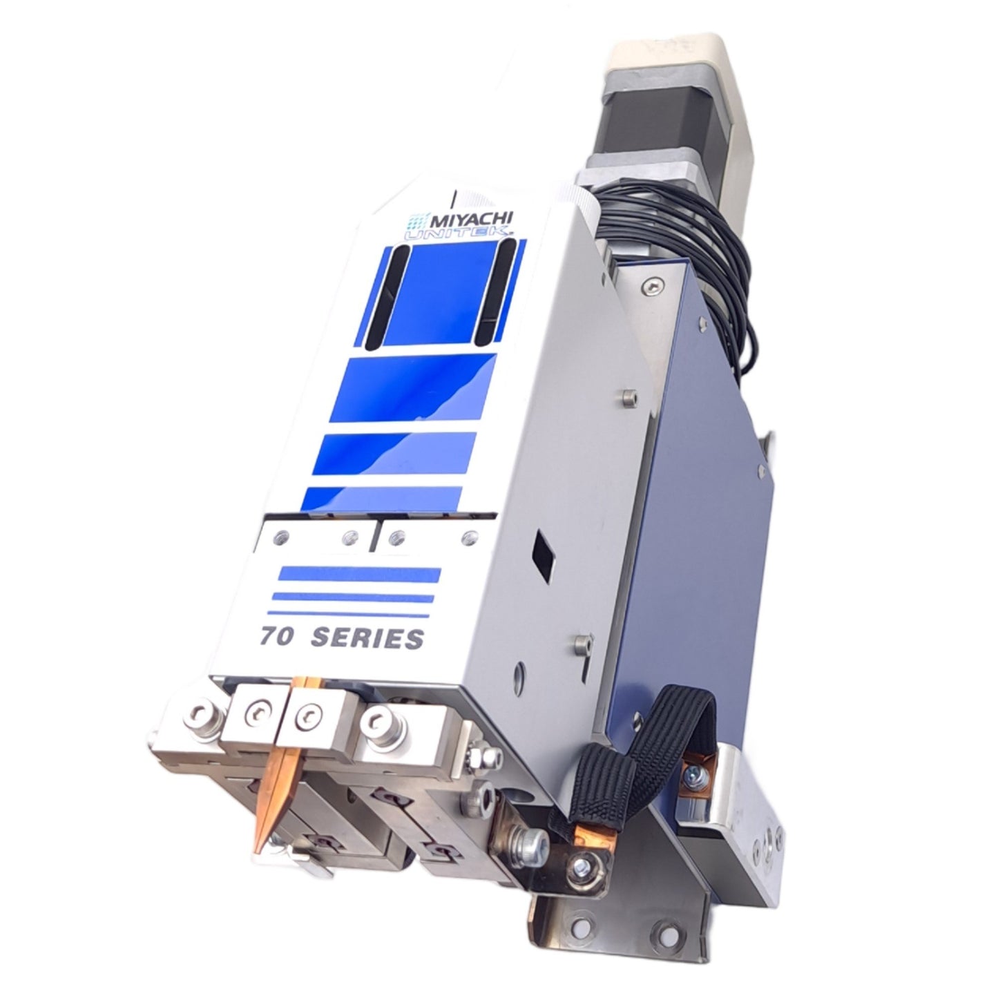Used Miyachi Unitek 2-241-02-02 Servo Motor Driven Weld Head, 70 Series, Model 72