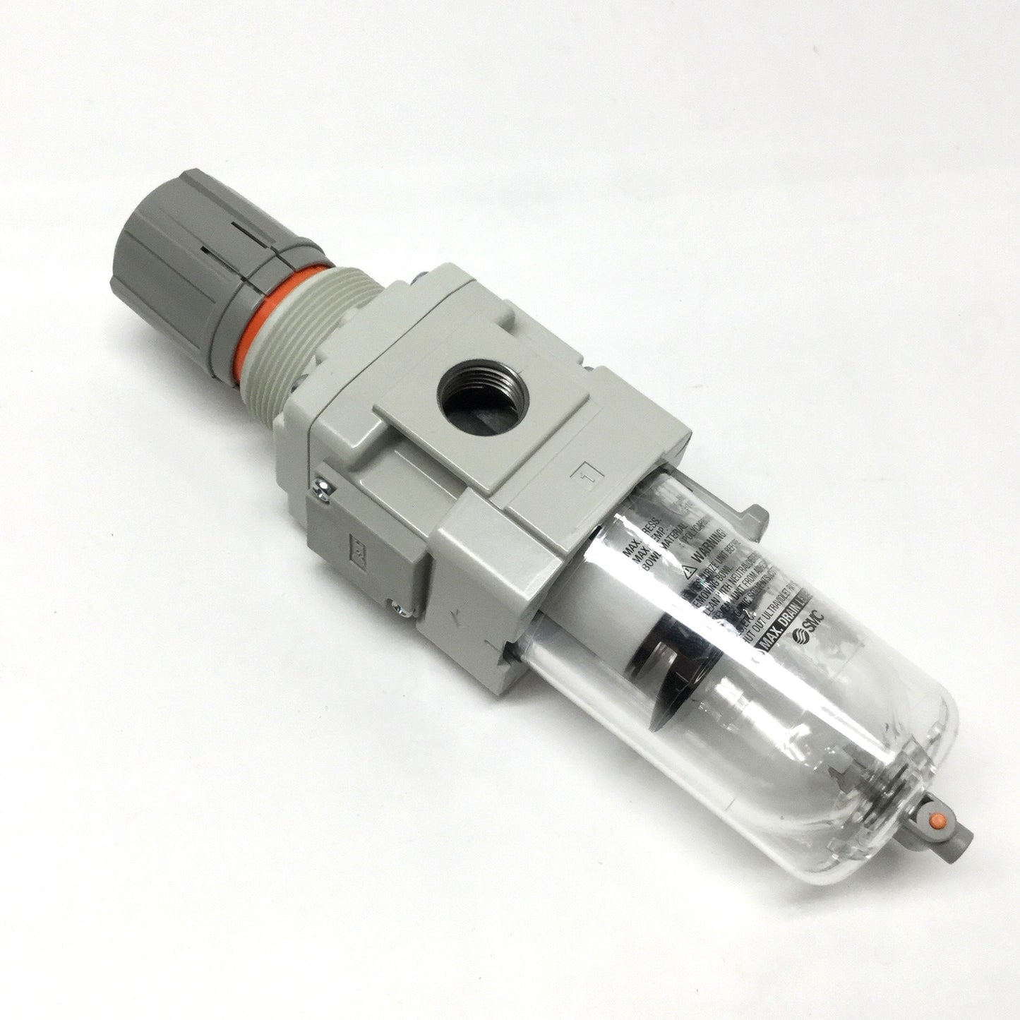 Used SMC AW30-N03-Z Pneumatic Filter/Regulator 7-125psi Set Pressure, 3/8" NPT