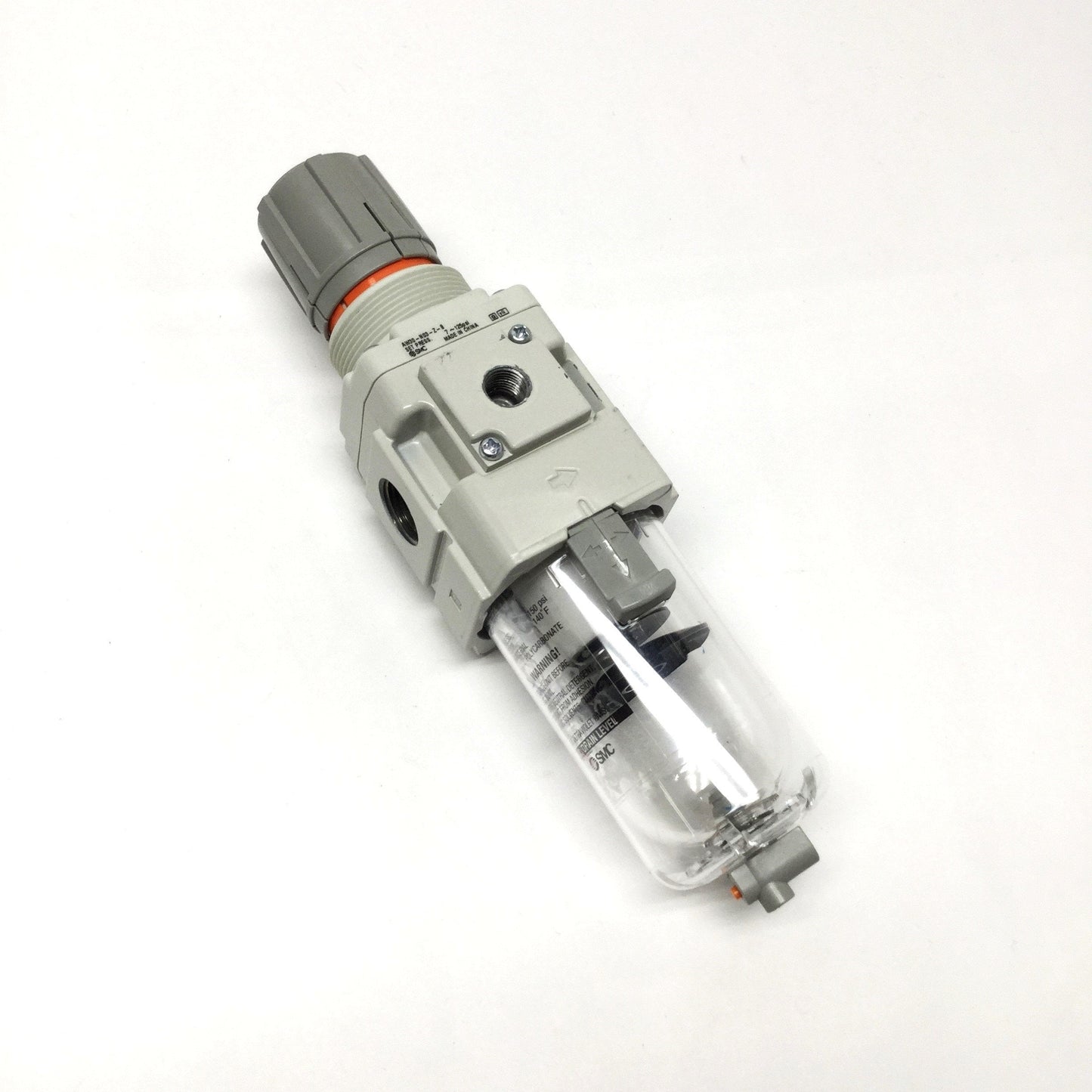 Used SMC AW30-N03-Z Pneumatic Filter/Regulator 7-125psi Set Pressure, 3/8" NPT