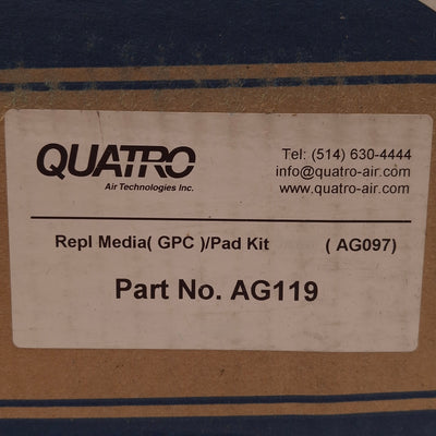New Quatro AG119 Carbon Media Refill & Pads For AG097 Filter Module, 28.6lbs