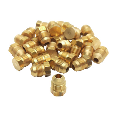 New Lot of 30 Midland 10066 Brass Flared Plug, 3/8in Male SAE 45°, 1000psi