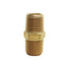 New Lot of 12 Midland 28214 Brass Hex Fitting, 1/2in x 1/2in Male NPT, 1200psi