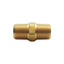 New Lot of 12 Midland 28214 Brass Hex Fitting, 1/2in x 1/2in Male NPT, 1200psi