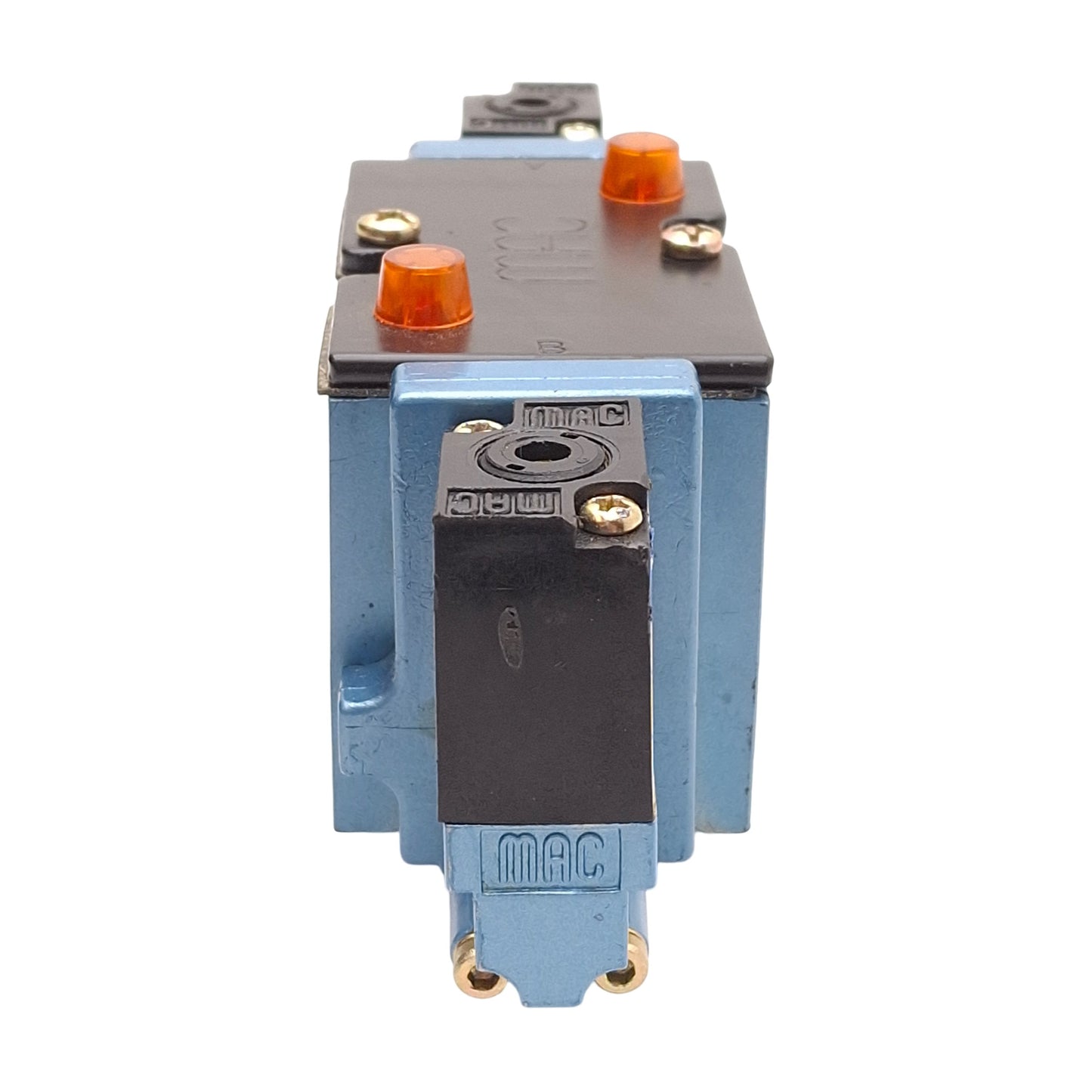 Used MAC 82A-EC-000-TM-DDAP-1DA Solenoid Valve 3-Pos Closed Center 150PSI 24VDC Coil