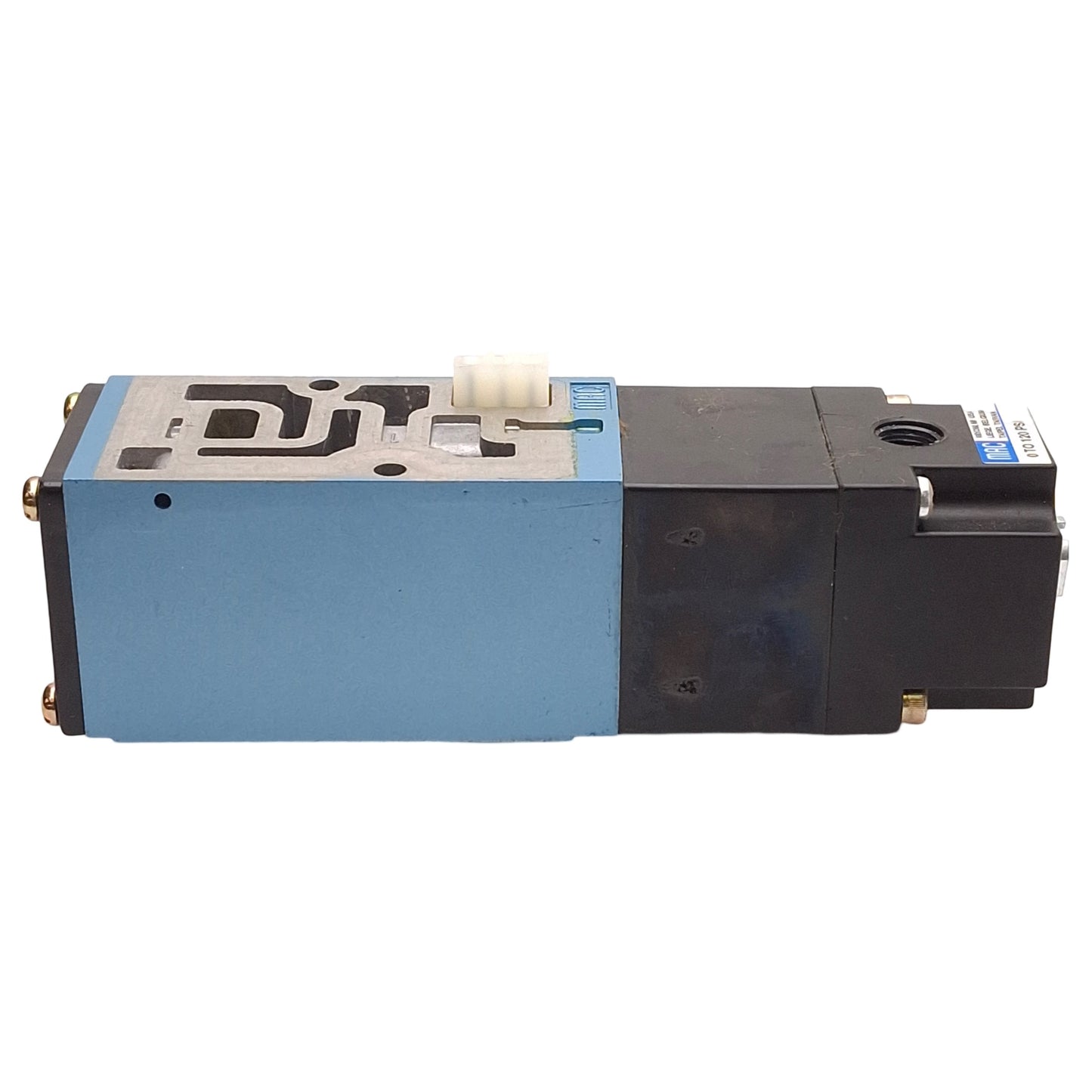 Used MAC PR82A-AADA Pressure Regulator Block, 150PSI Supply, 0-120PSI Set, Cv=1.08