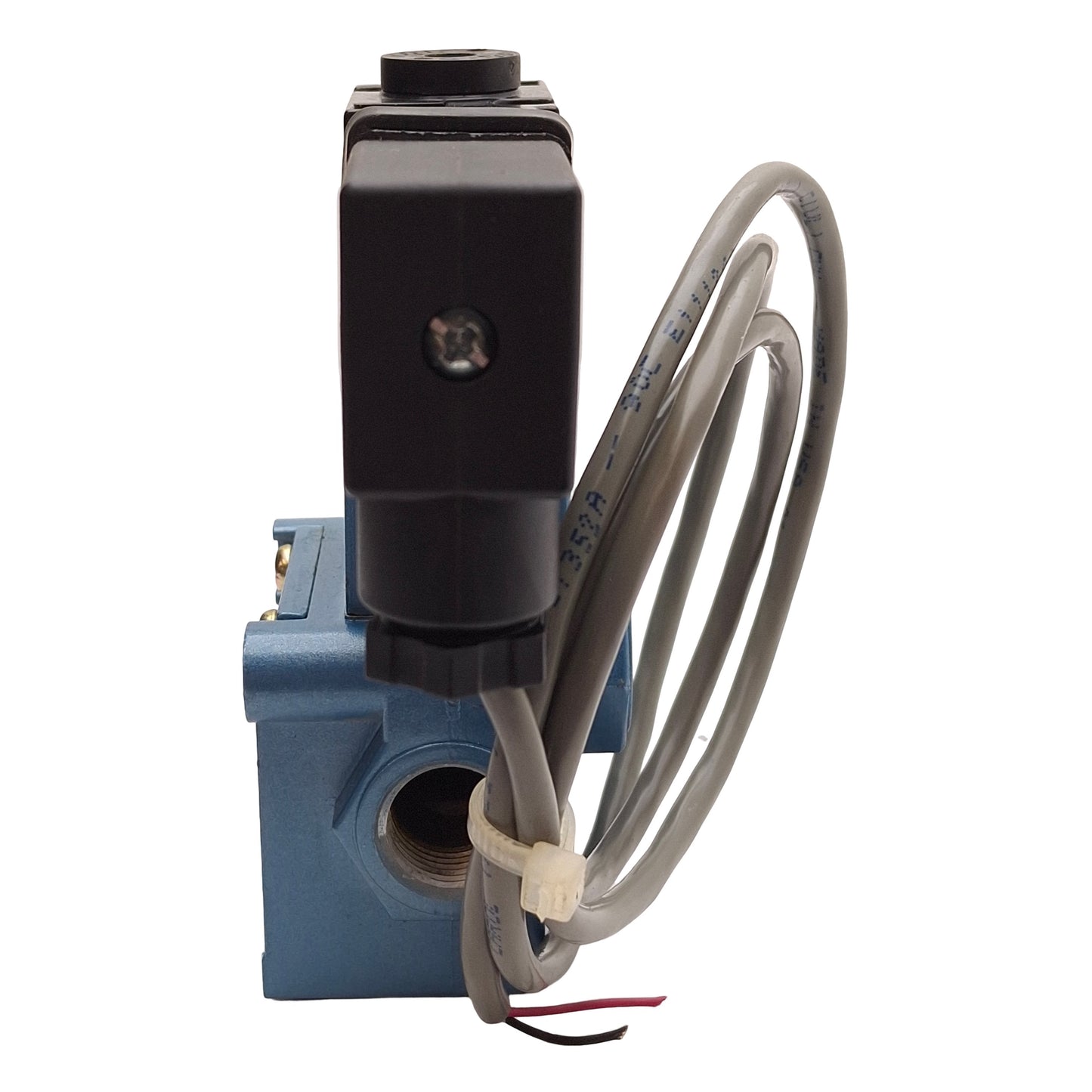 Used MAC 55B-12-PI-591JB Solenoid Valve, Normally Closed, 150PSI, 3/8NPTF, 24VDC Coil