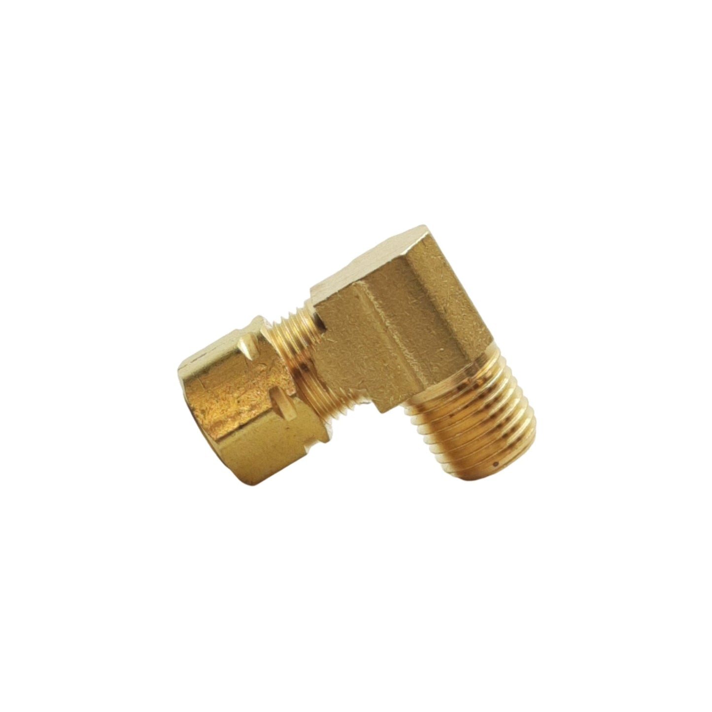 New Lot of 10 Midland 26233 Brass Elbow Fitting, ø3/8in Compression, 1/4in Male NPTF