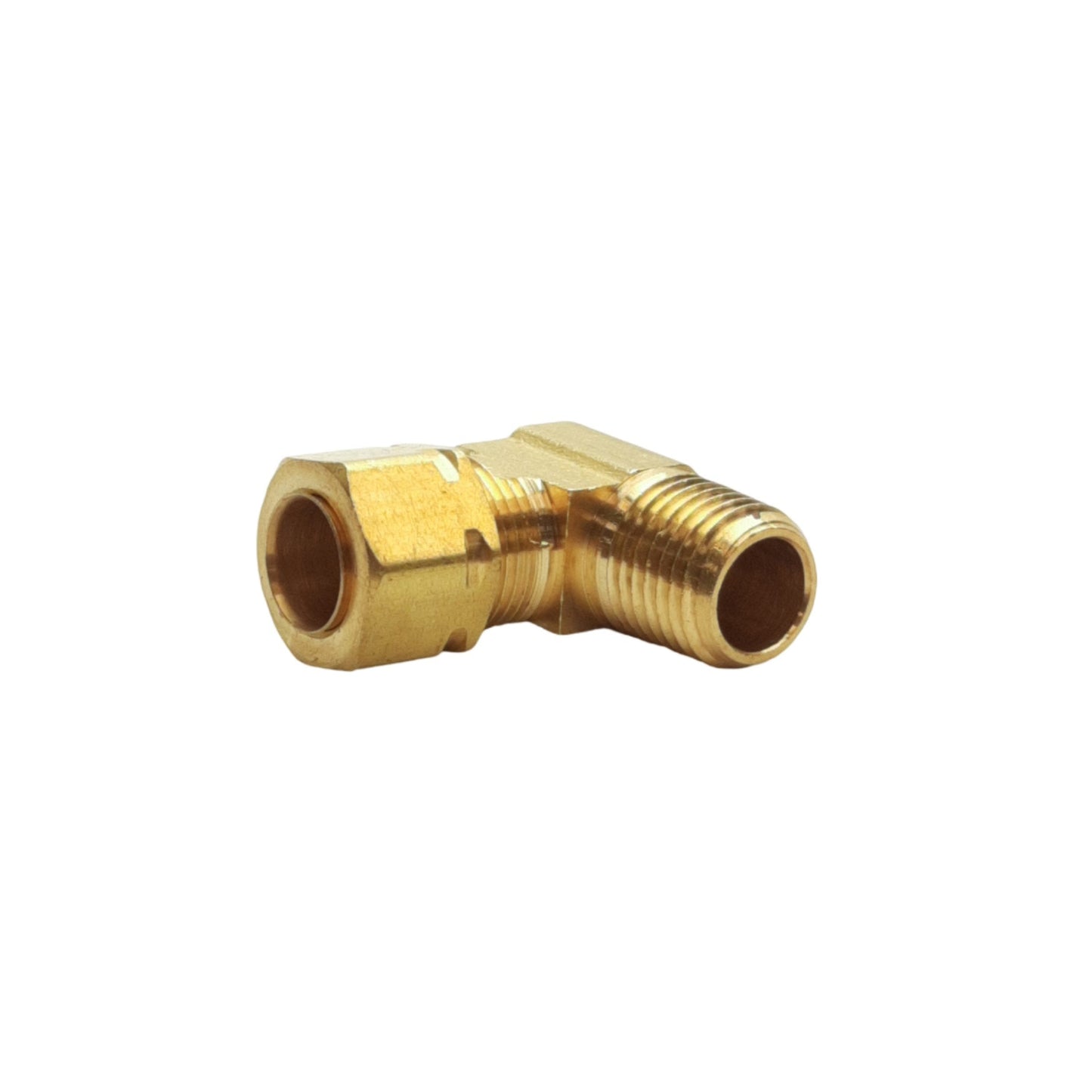 New Lot of 10 Midland 26233 Brass Elbow Fitting, ø3/8in Compression, 1/4in Male NPTF